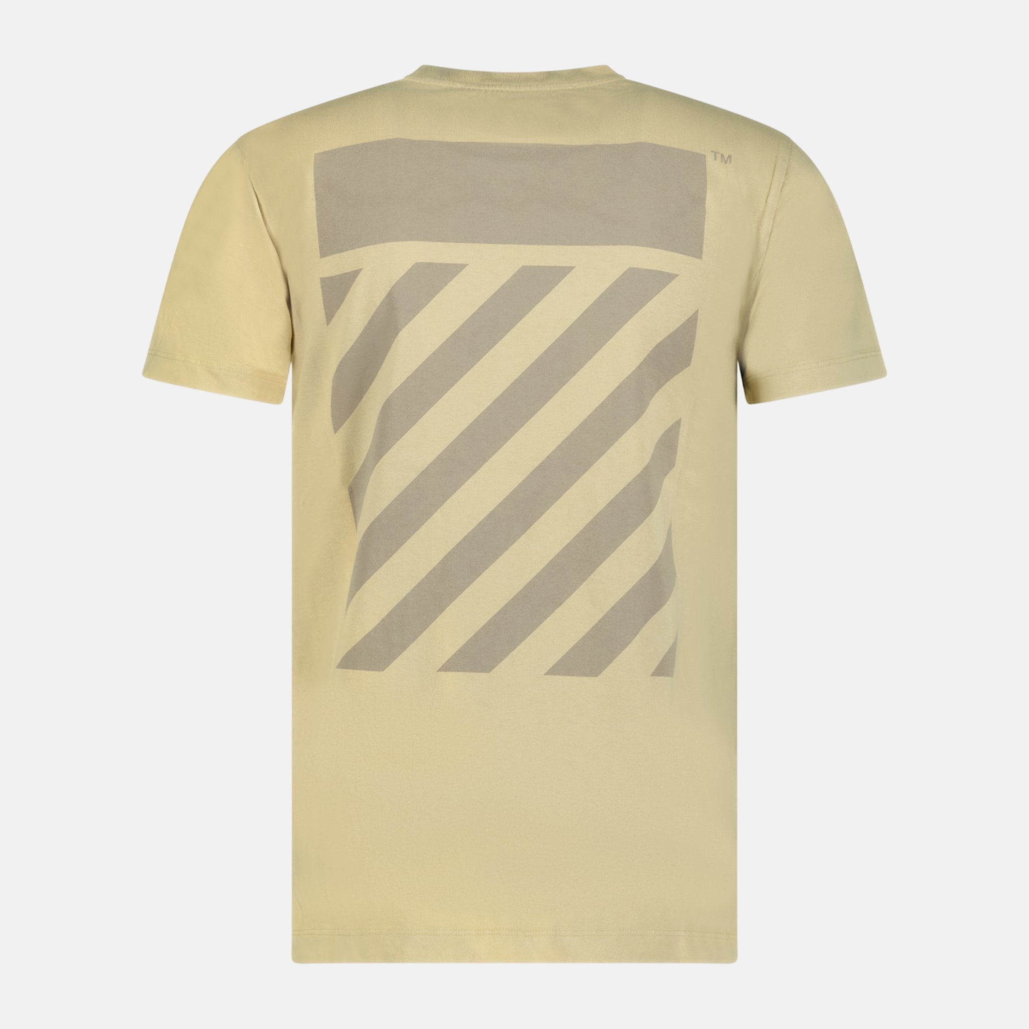Off - White Diagonal Logo T-Shirt Sand | Studio DOS