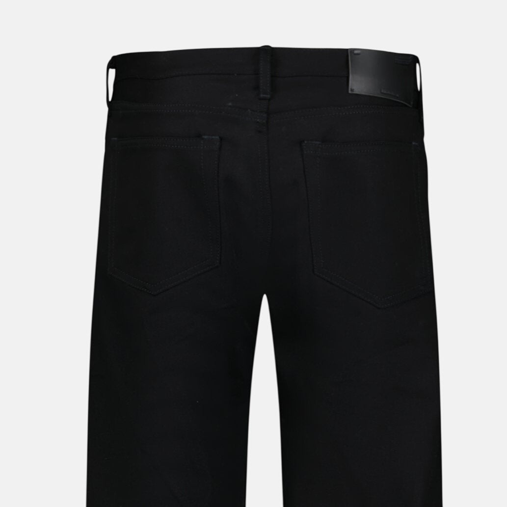 Off - White Green Print Denim Jeans Black | Studio DOS