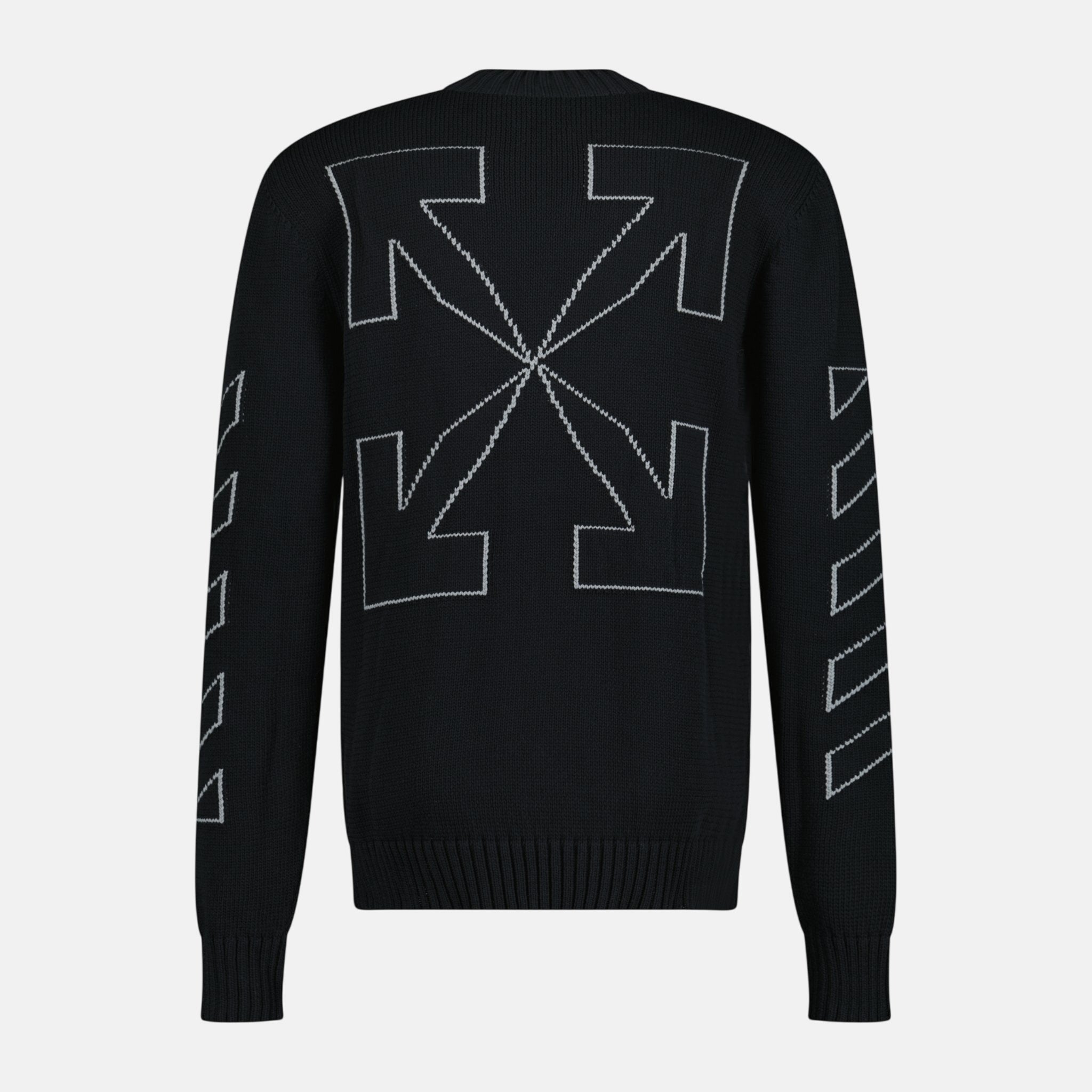 Off - White Knitted Jumper Black | Studio DOS