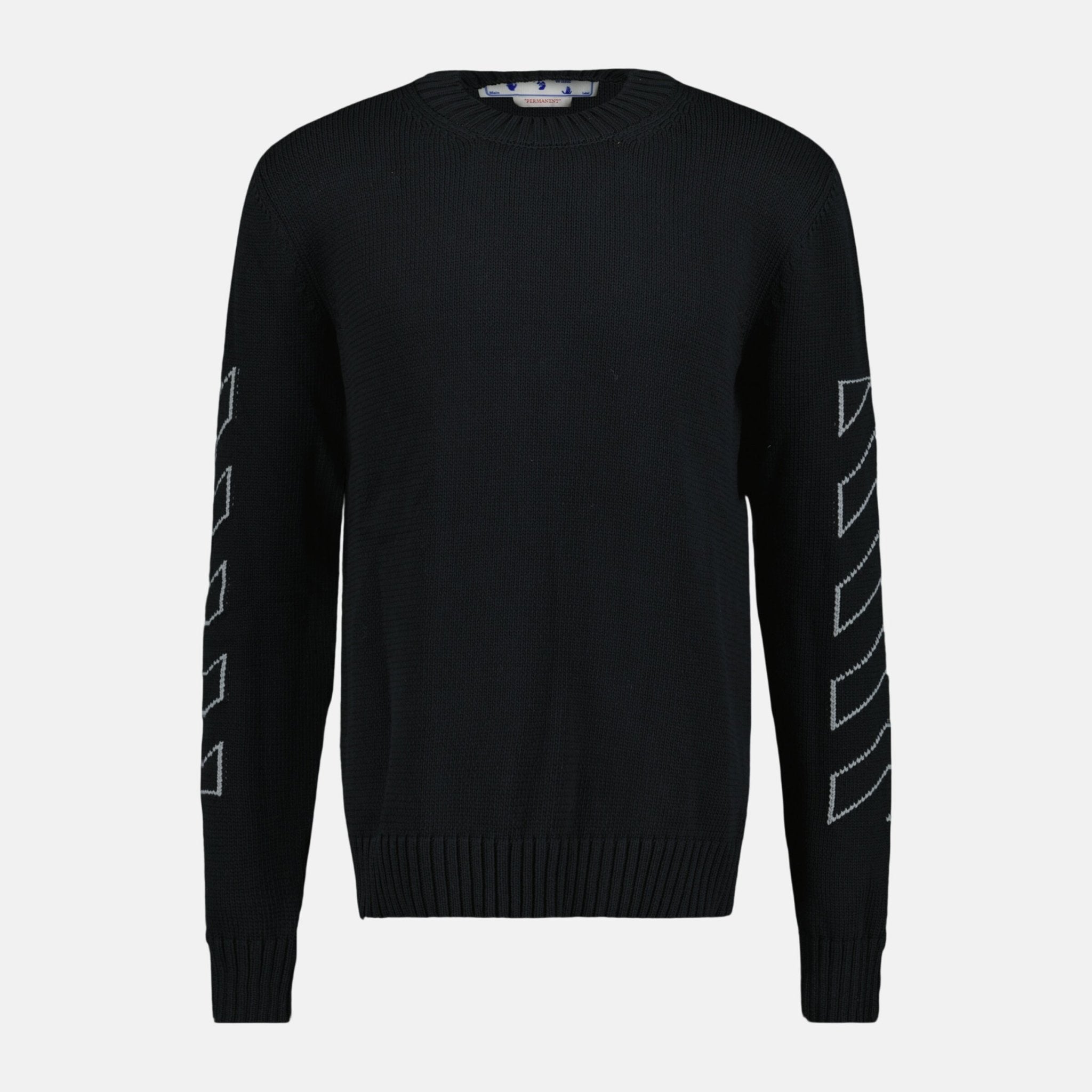 Off - White Knitted Jumper Black | Studio DOS