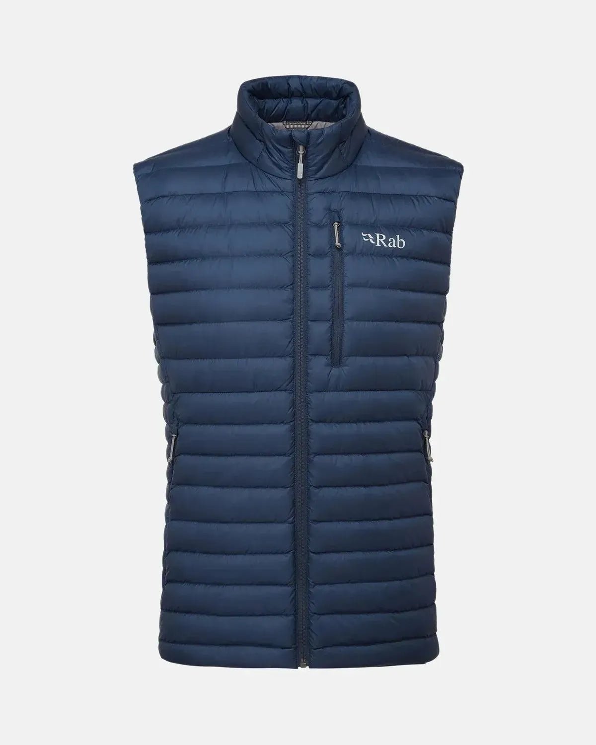 RAB MENS MICROLIGHT DOWN VEST TEMPEST BLUE | Studio DOS