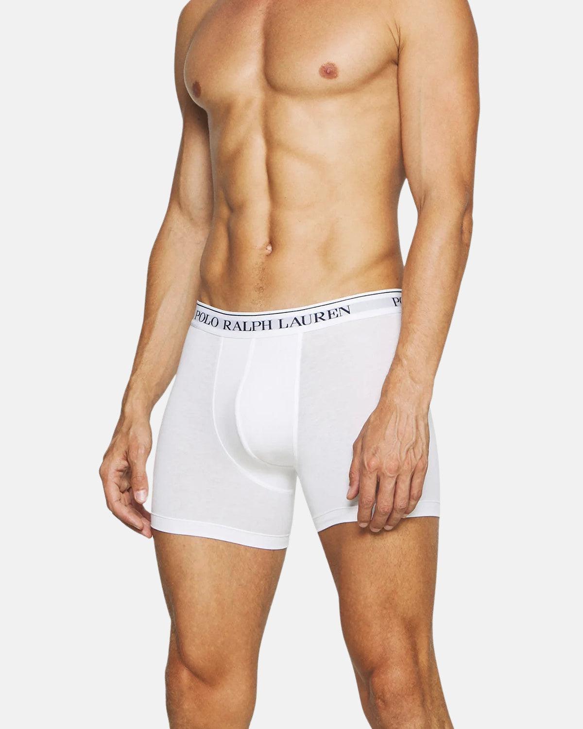 RALPH LAUREN 3 PACK BOXER BRIEF TRUNKS WHITE BLACK GREY | Studio DOS
