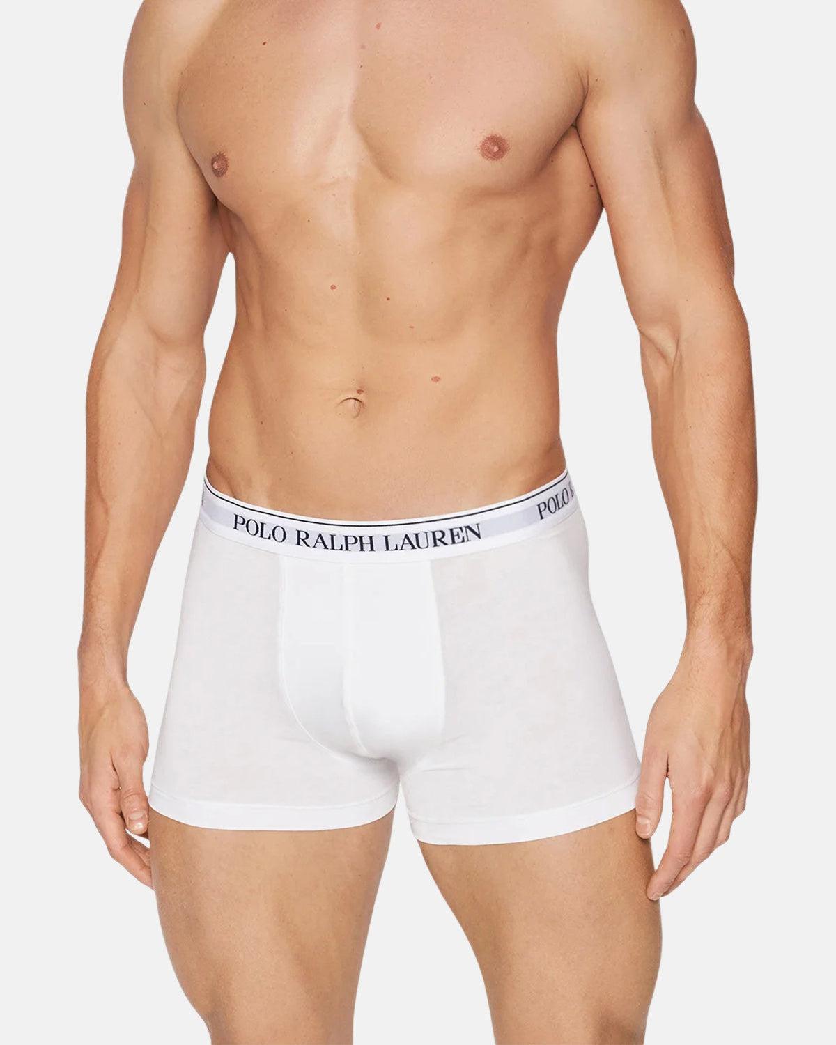 RALPH LAUREN 3 PACK CLASSIC TRUNKS WHITE | Studio DOS
