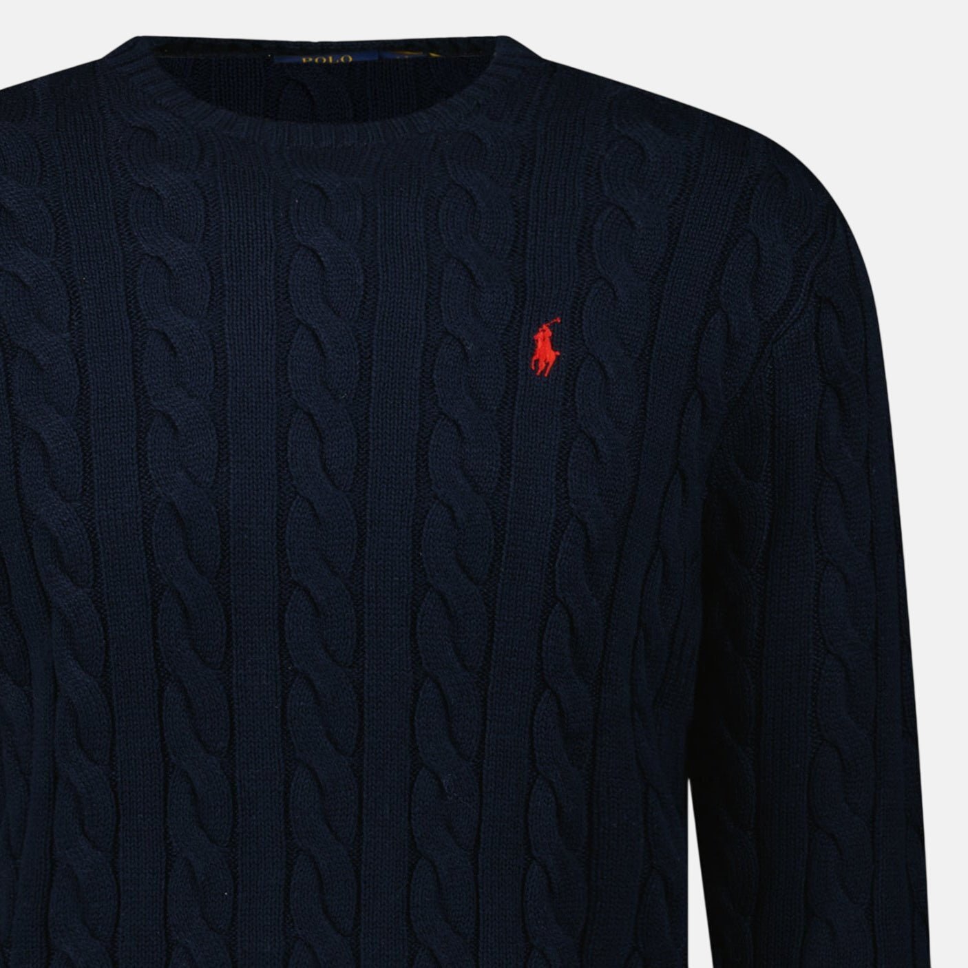 Ralph Lauren Cable Knit Sweater Navy | Studio DOS