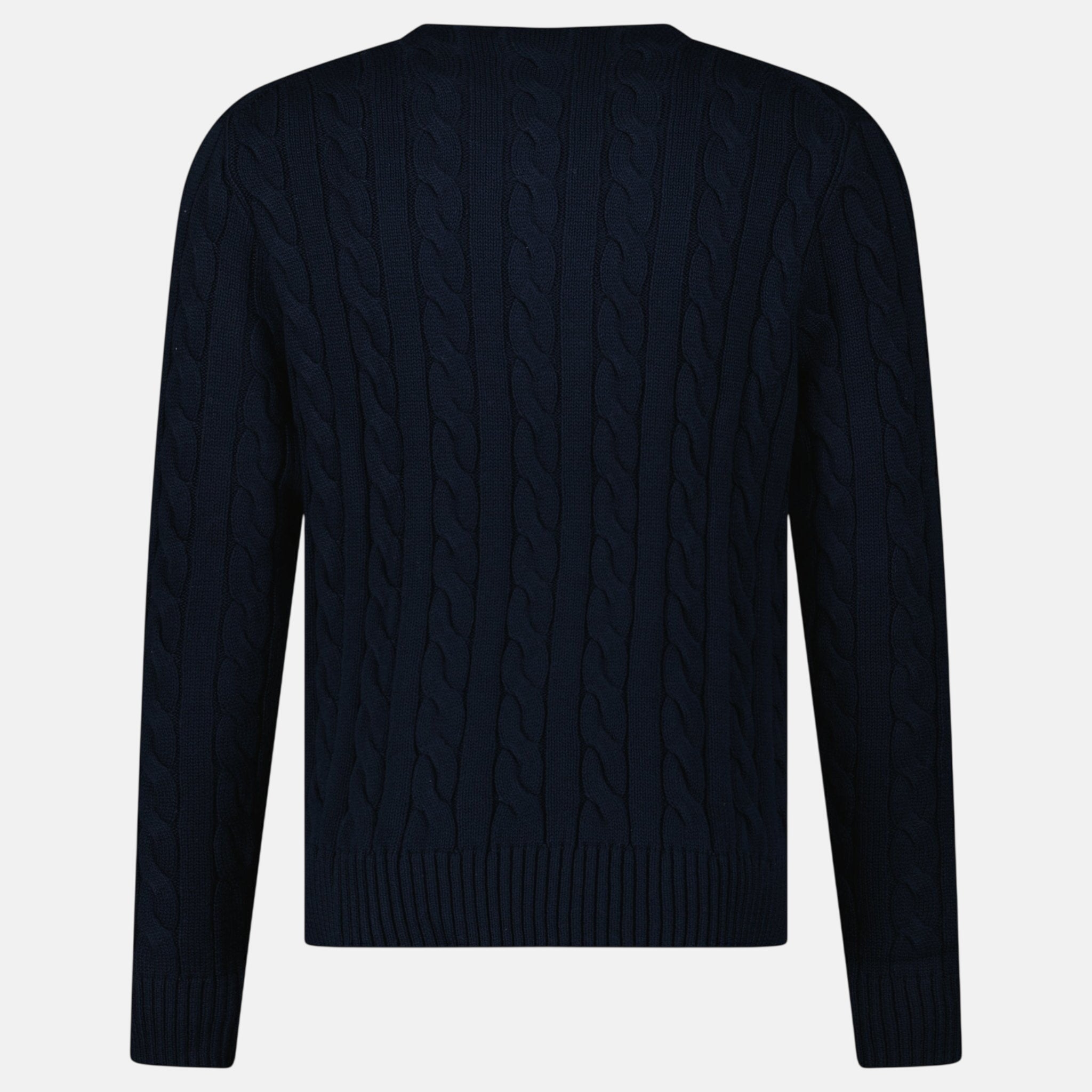 Ralph Lauren Cable Knit Sweater Navy | Studio DOS