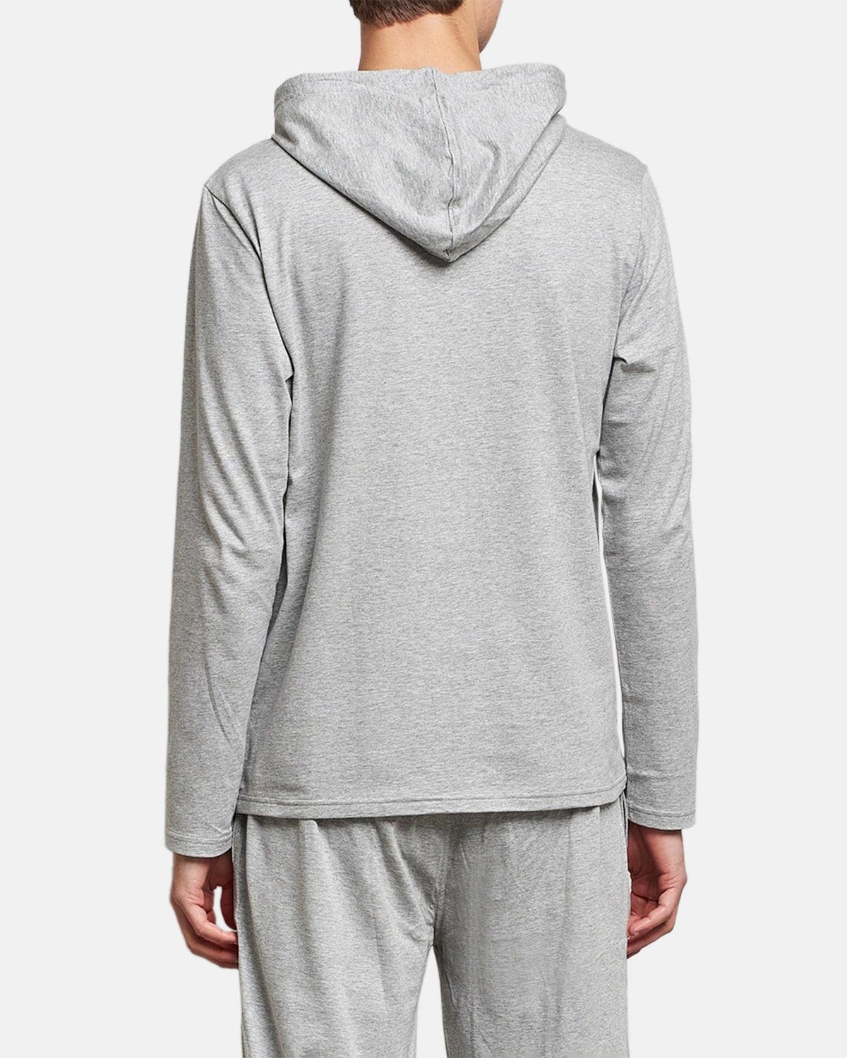 RALPH LAUREN COTTON JERSEY SLEEP HOODIE ANDOVER HEATHER | Studio DOS