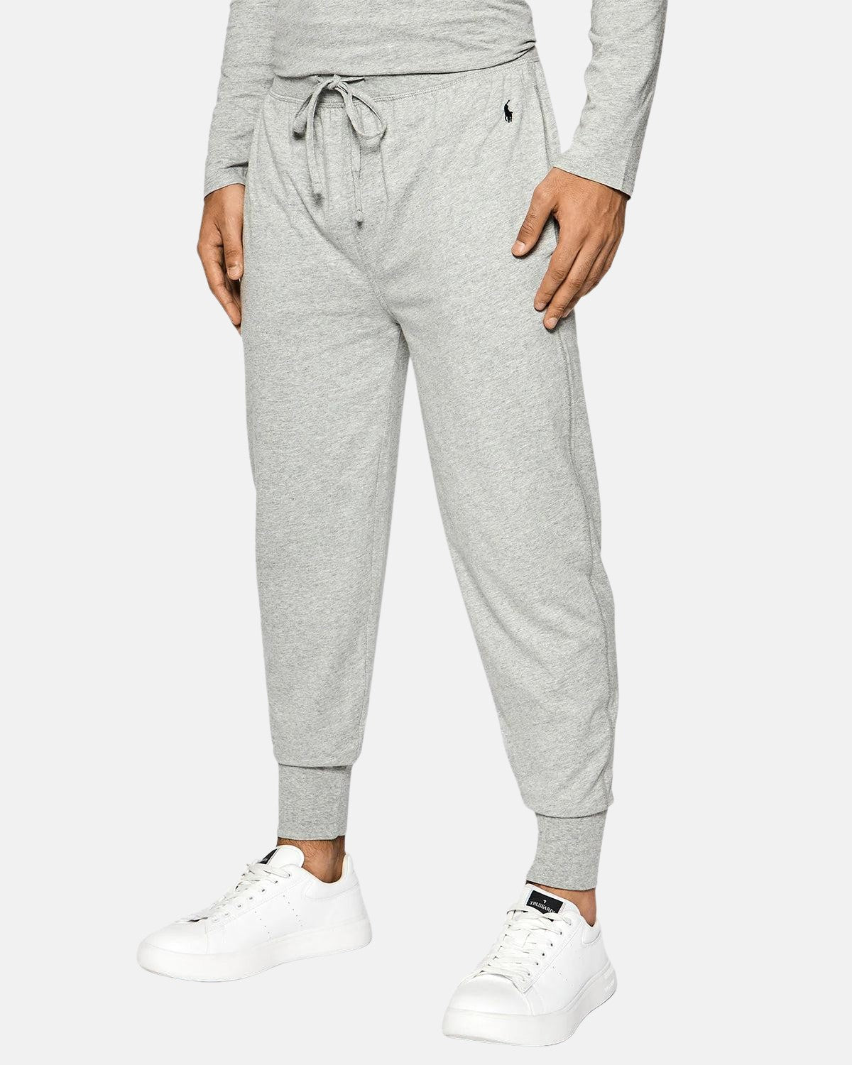 RALPH LAUREN COTTON JERSEY SLEEP JOGGERS HEATHER GREY | Studio DOS