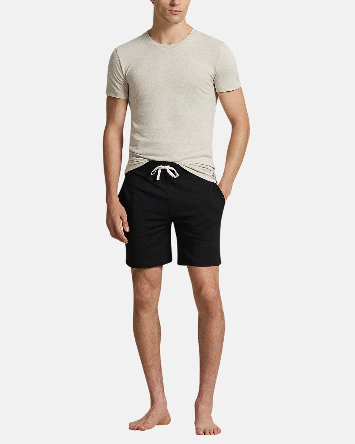 RALPH LAUREN COTTON JERSEY SLEEP SHORTS BLACK | Studio DOS