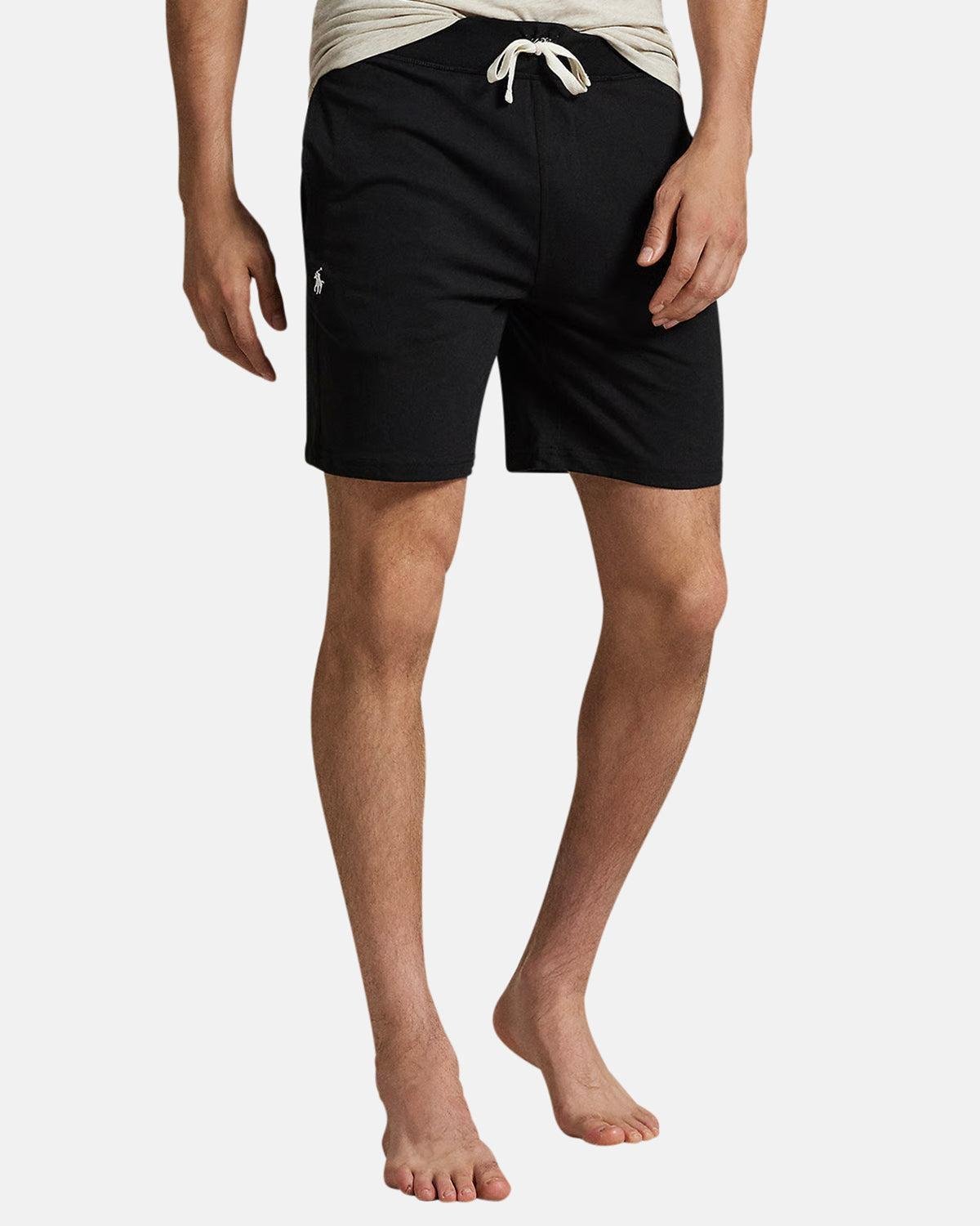 RALPH LAUREN COTTON JERSEY SLEEP SHORTS BLACK | Studio DOS