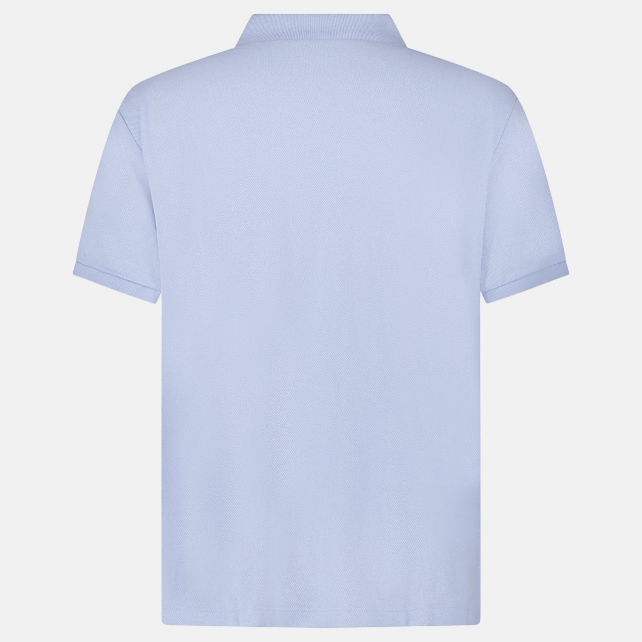 Ralph Lauren Cotton Mesh Custom Slim Fit Polo Shirt Light Blue | Studio DOS