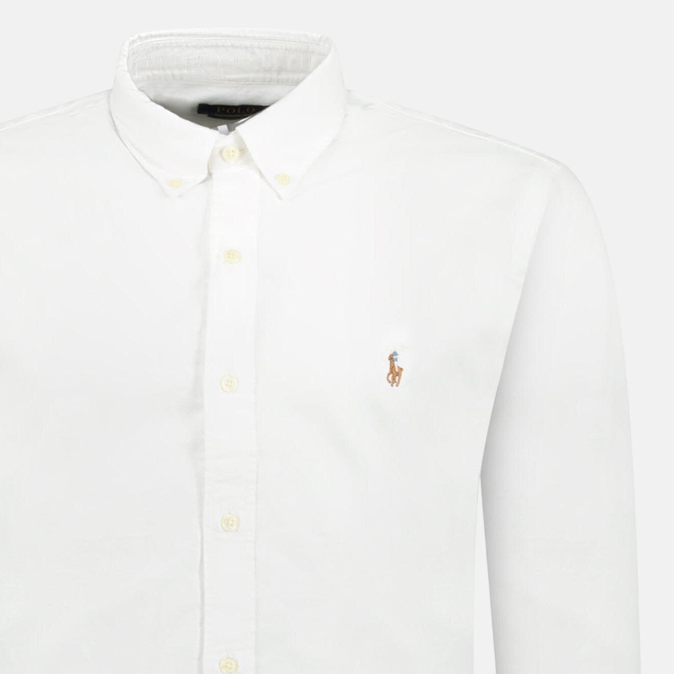 Ralph Lauren Custom Fit Oxford Shirt White | Studio DOS