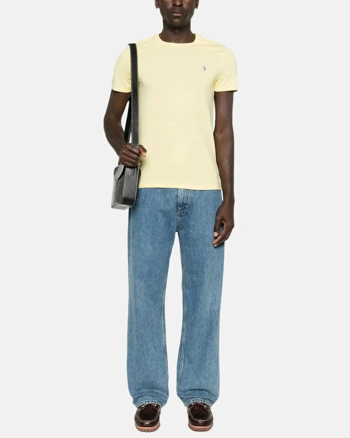 RALPH LAUREN CUSTOM SLIM FIT JERSEY T - SHIRT RESORT GOLD | Studio DOS