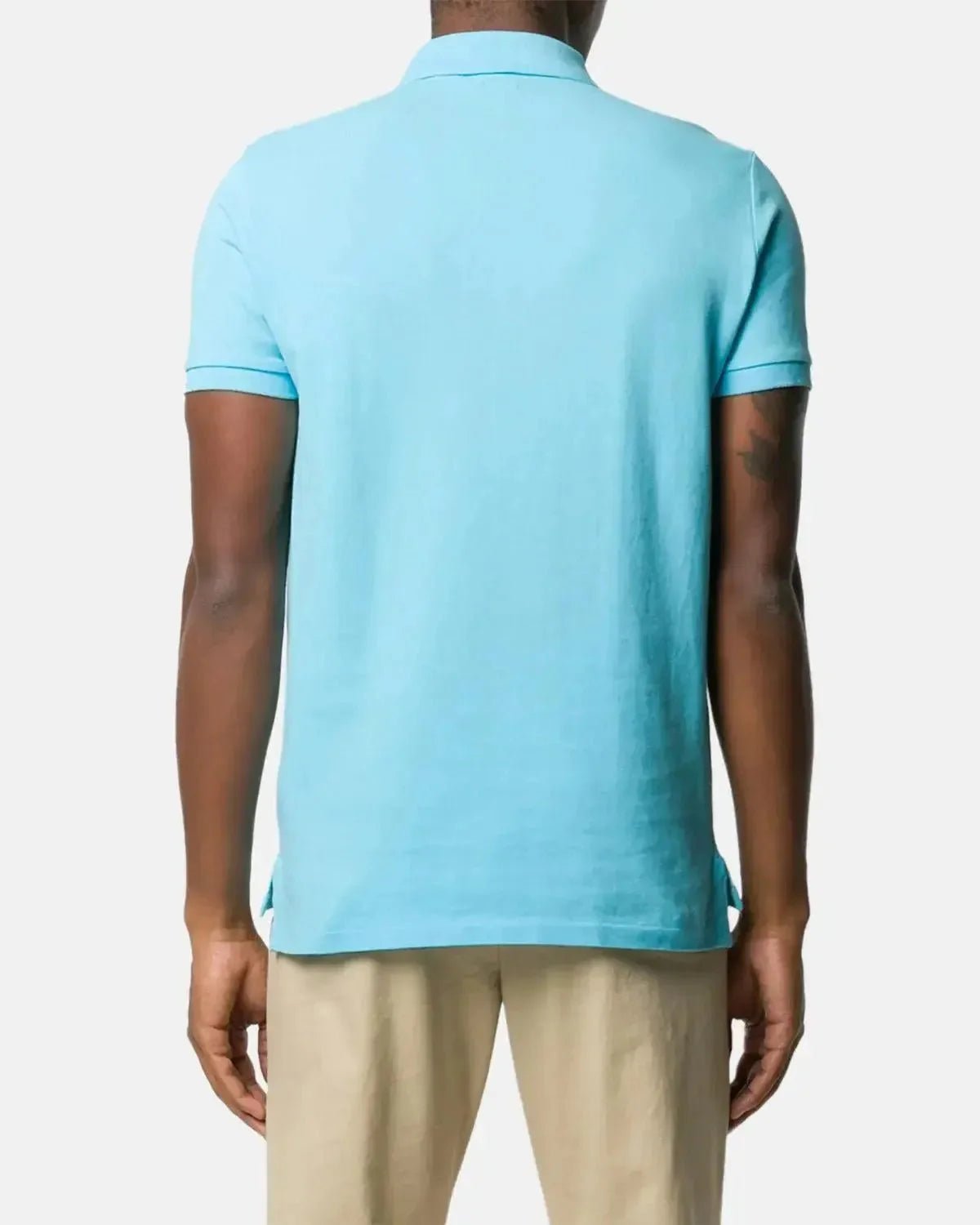 RALPH LAUREN CUSTOM SLIM FIT MESH POLO SHIRT TURQUOISE NOVA | Studio DOS