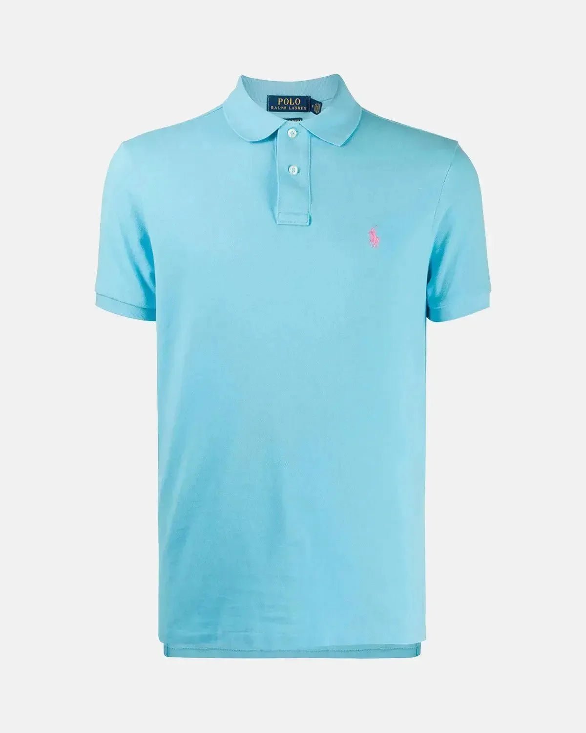 RALPH LAUREN CUSTOM SLIM FIT MESH POLO SHIRT TURQUOISE NOVA | Studio DOS