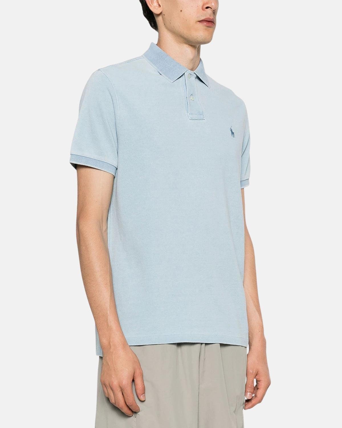 RALPH LAUREN CUSTOM SLIM FIT POLO SHIRT LIGHT INDIGO | Studio DOS
