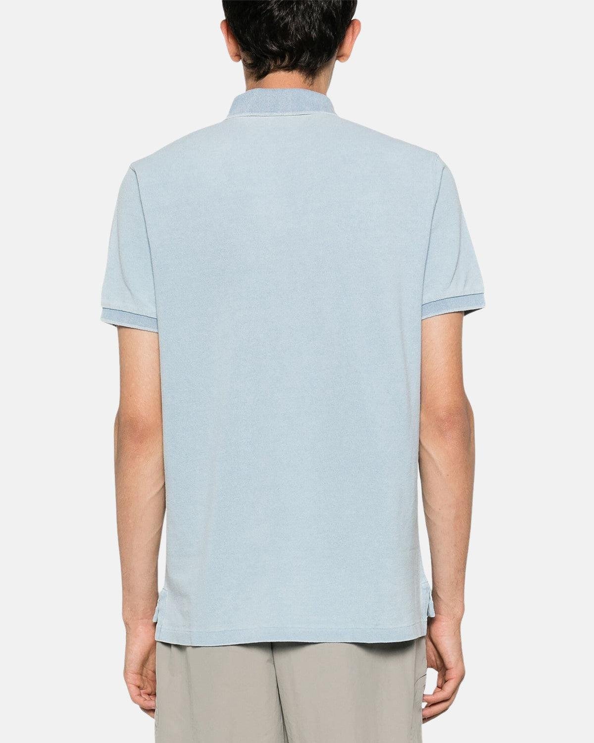 RALPH LAUREN CUSTOM SLIM FIT POLO SHIRT LIGHT INDIGO | Studio DOS