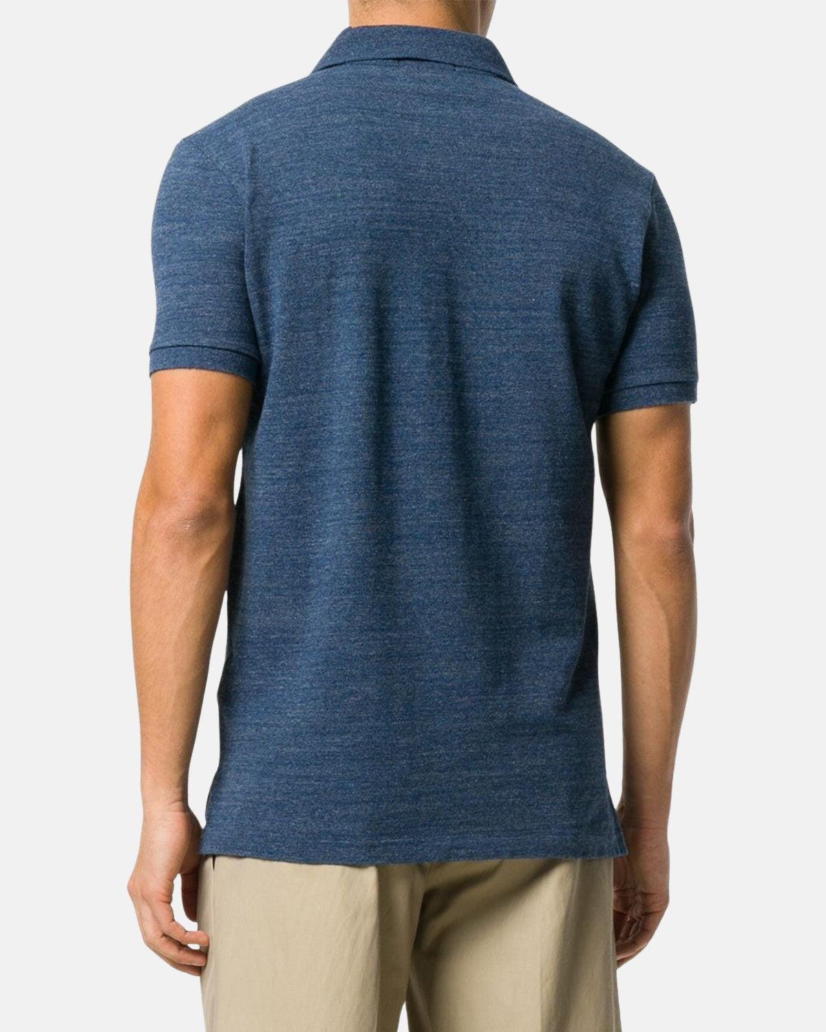 RALPH LAUREN CUSTOM SLIM FIT POLO SHIRT ROYAL HEATHER | Studio DOS