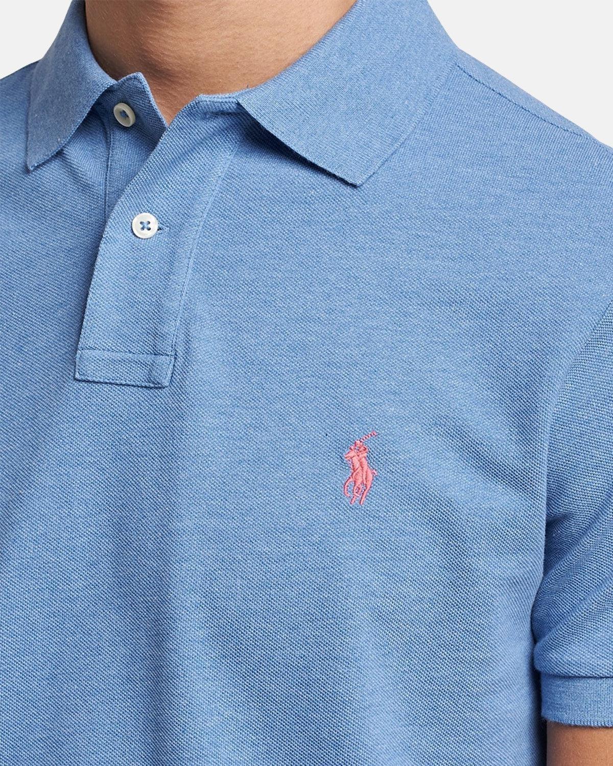 RALPH LAUREN CUSTOM SLIM FIT POLO SHIRT SOFT ROYAL HEATHER | Studio DOS