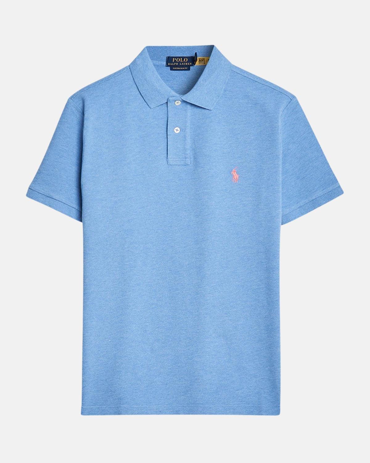 RALPH LAUREN CUSTOM SLIM FIT POLO SHIRT SOFT ROYAL HEATHER | Studio DOS