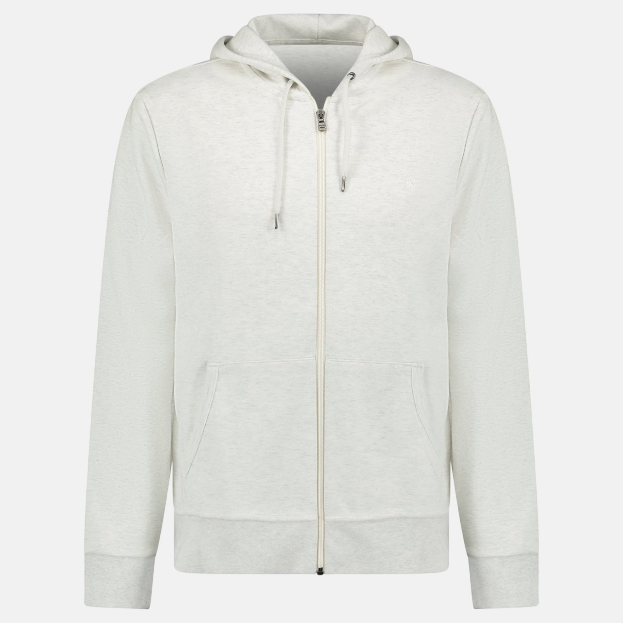 Ralph Lauren Double Knit Full Zip Hoodie Soho Heather | Studio DOS