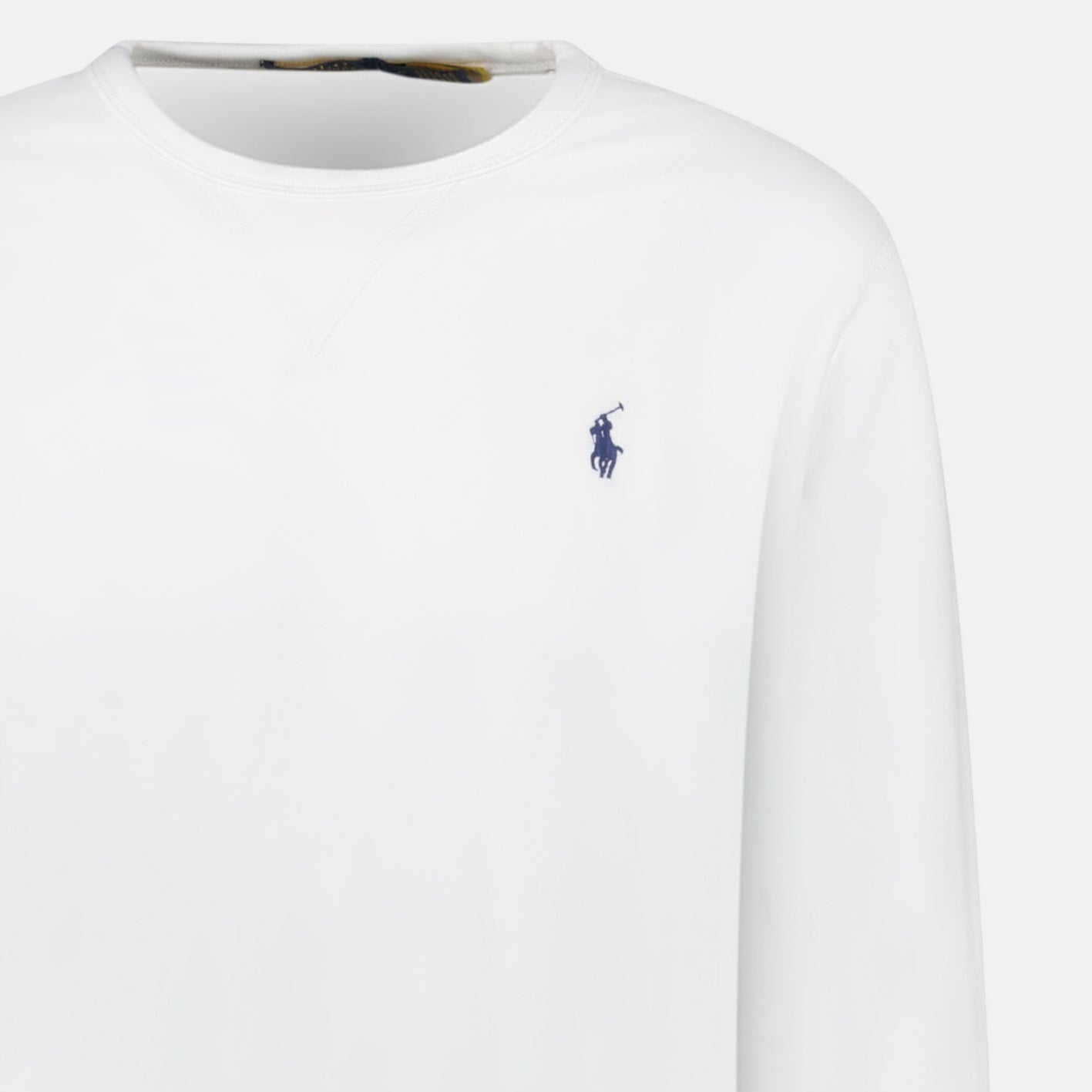 Ralph Lauren Fleece Crew Sweatshirt White | Studio DOS