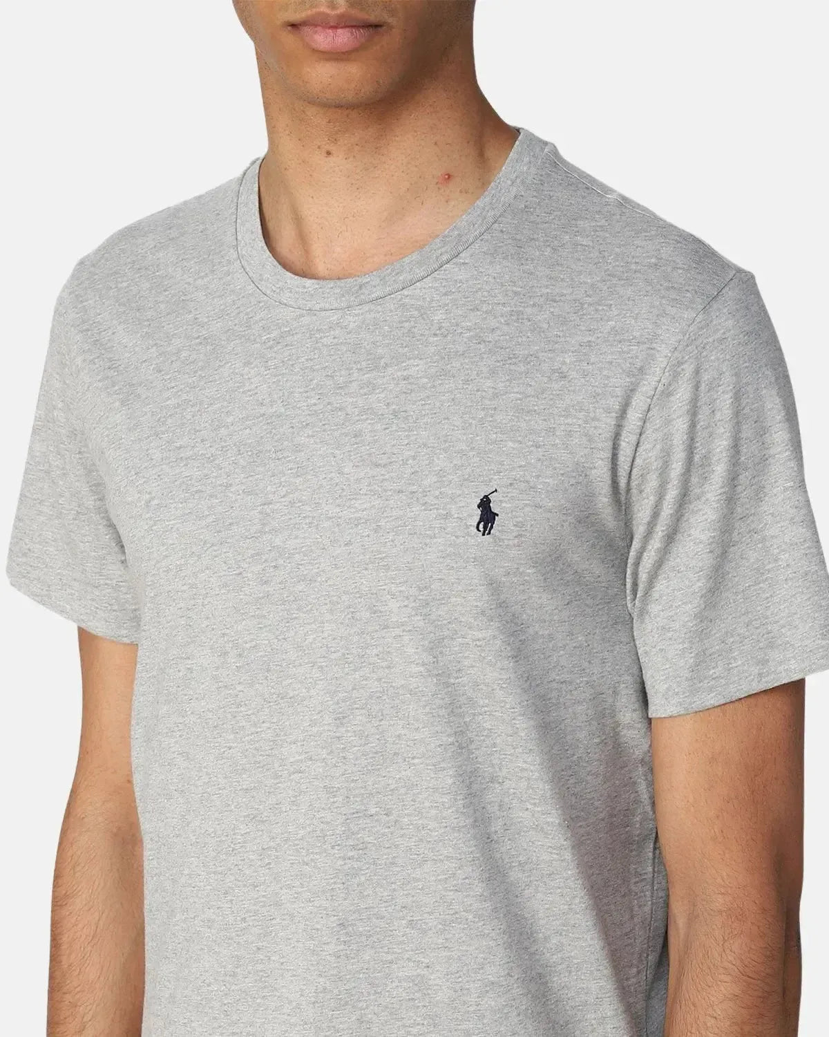 RALPH LAUREN MENS COTTON JERSEY T - SHIRT ANDOVER HEATHER | Studio DOS
