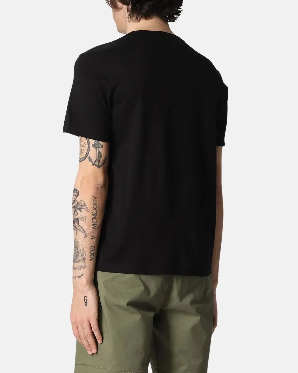 RALPH LAUREN MENS COTTON JERSEY T - SHIRT BLACK | Studio DOS