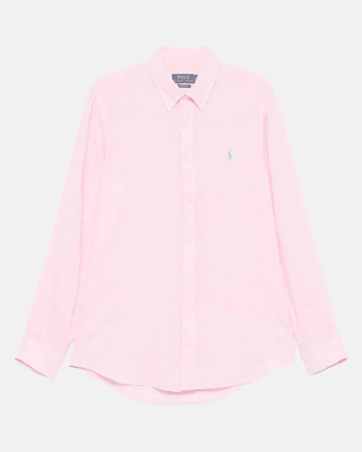 RALPH LAUREN MENS CUSTOM FIT LINEN SHIRT CARMEL PINK | Studio DOS