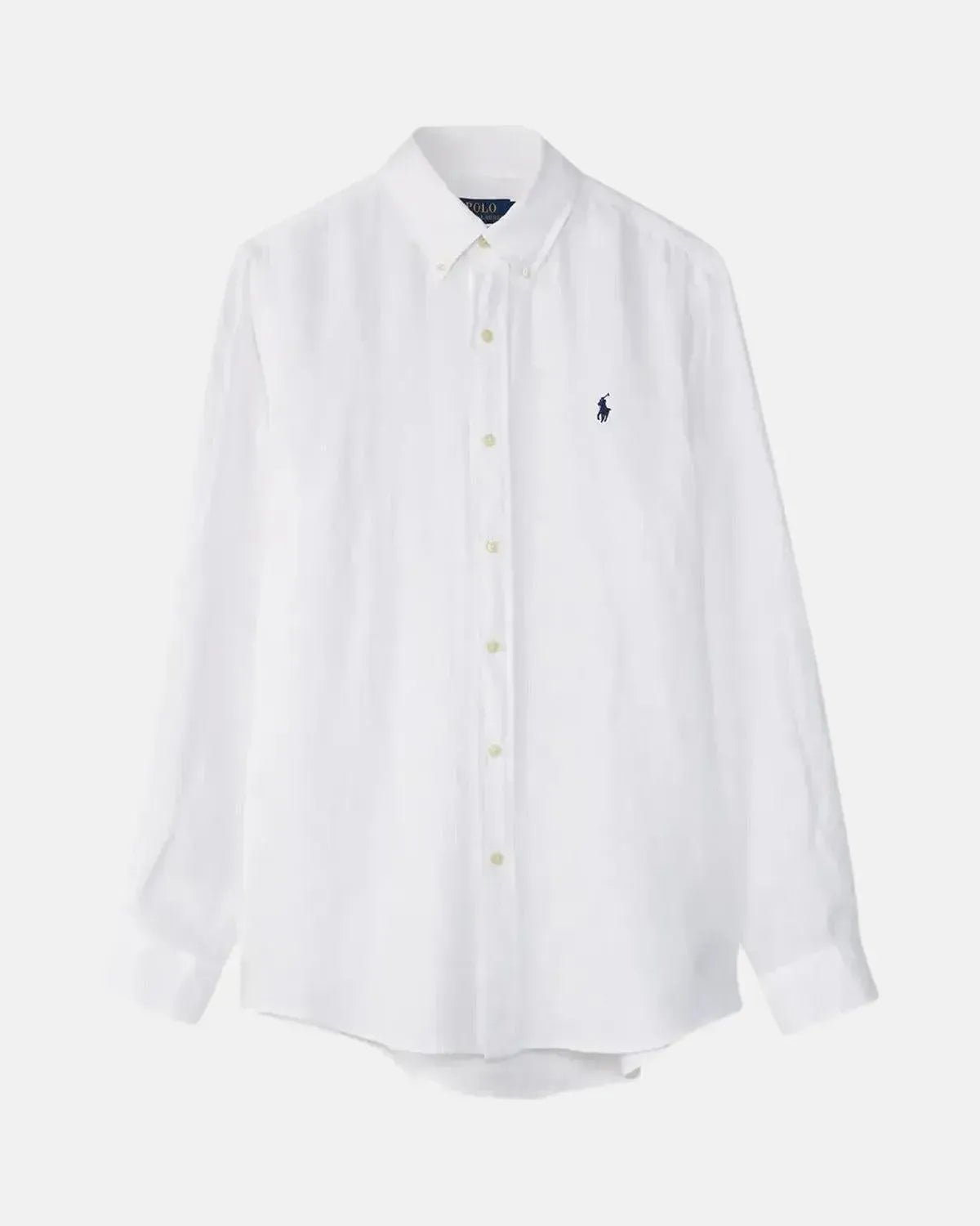 RALPH LAUREN MENS CUSTOM FIT LINEN SHIRT CERAMIC WHITE | Studio DOS