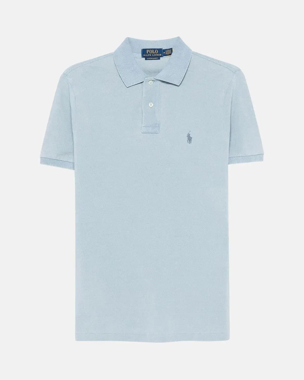 RALPH LAUREN MENS CUSTOM SLIM FIT INDIGO MESH POLO SHIRT LIGHT INDIGO | Studio DOS