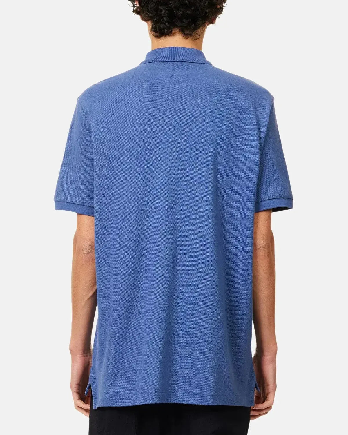 RALPH LAUREN MENS CUSTOM SLIM FIT MESH POLO SHIRT EARTH BLUE | Studio DOS
