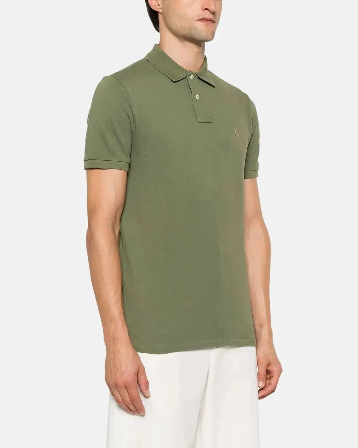 RALPH LAUREN MENS CUSTOM SLIM FIT MESH POLO SHIRT GARDEN TRAIL | Studio DOS