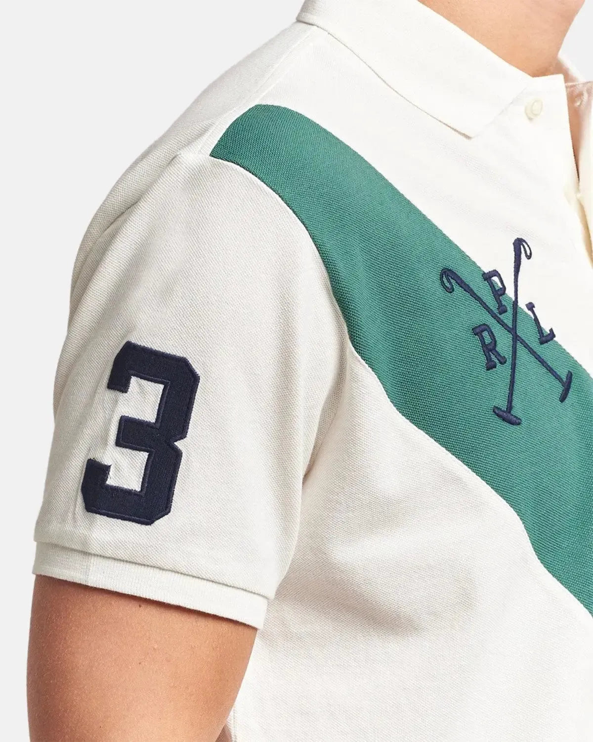 RALPH LAUREN MENS CUSTOM SLIM FIT TEAM COLOURS POLO SHIRT NEVIS WASHED FOREST | Studio DOS
