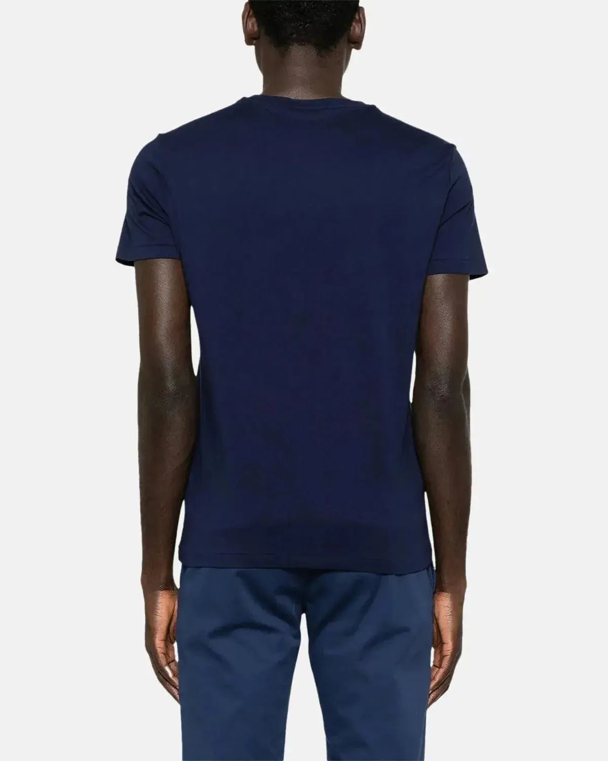 RALPH LAUREN MENS CUSTOM SLIM FIT TENNIS POLO BEAR T - SHIRT NEWPORT NAVY | Studio DOS