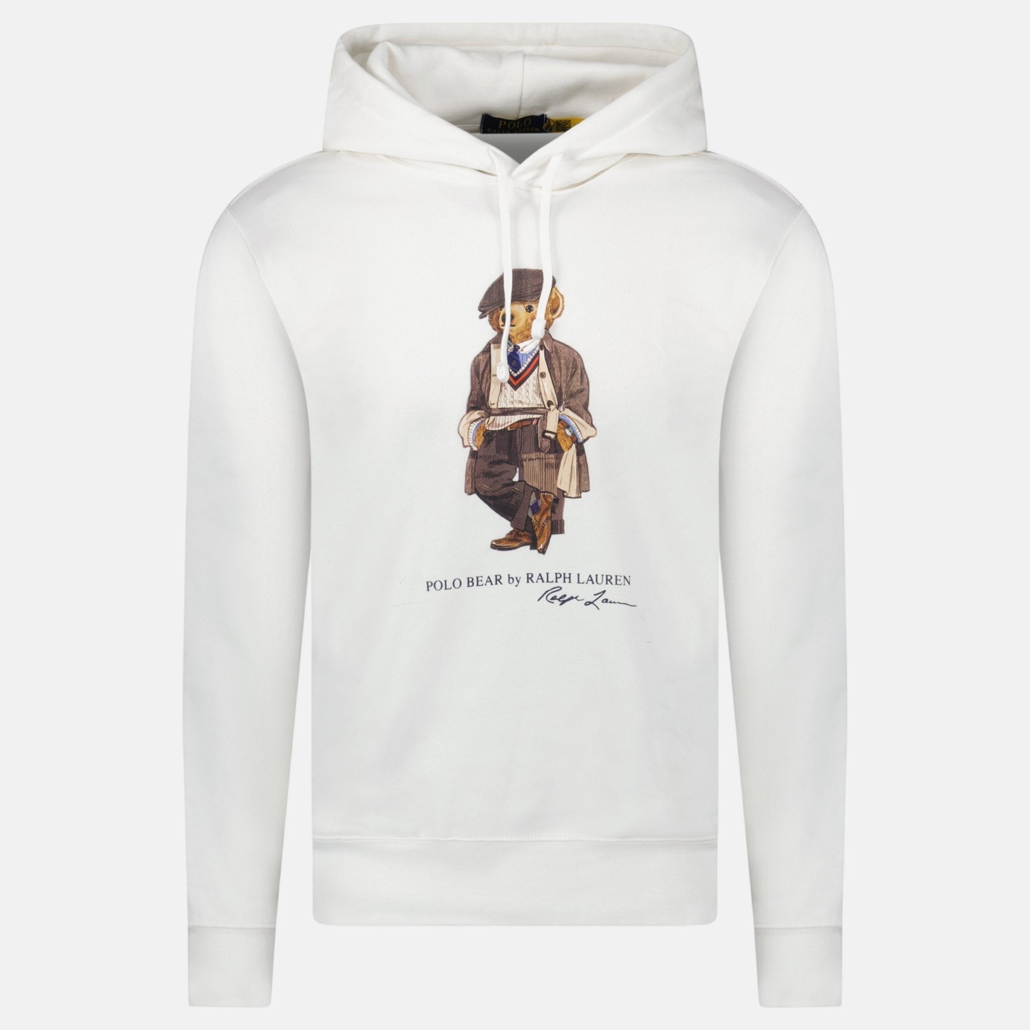 Ralph Lauren Polo Bear Fleece Hoodie White | Studio DOS