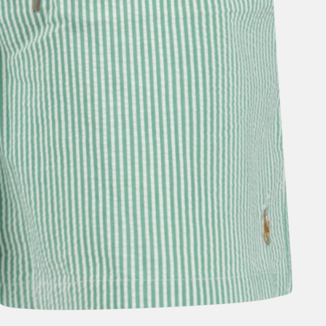Ralph Lauren Traveller Classic Swim Trunk Raft Green Seersucker | Studio DOS