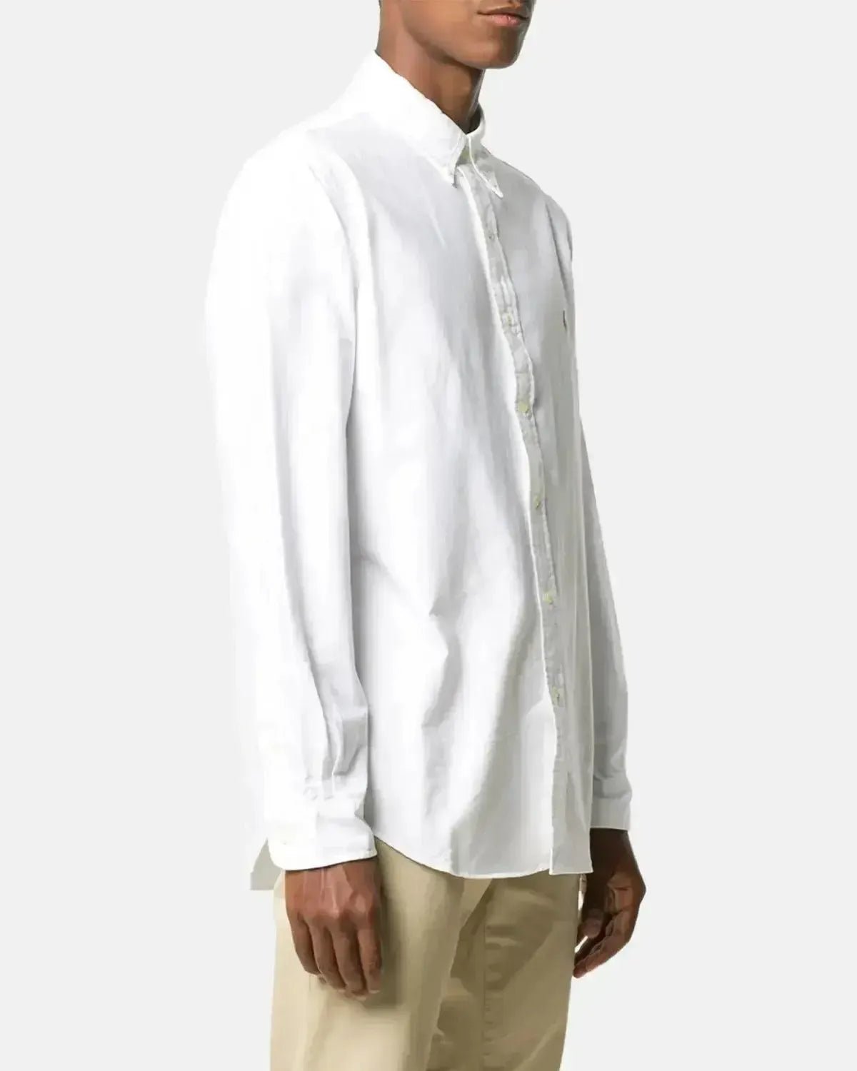 RALPH MENS LAUREN CUSTOM FIT OXFORD SHIRT WHITE | Studio DOS