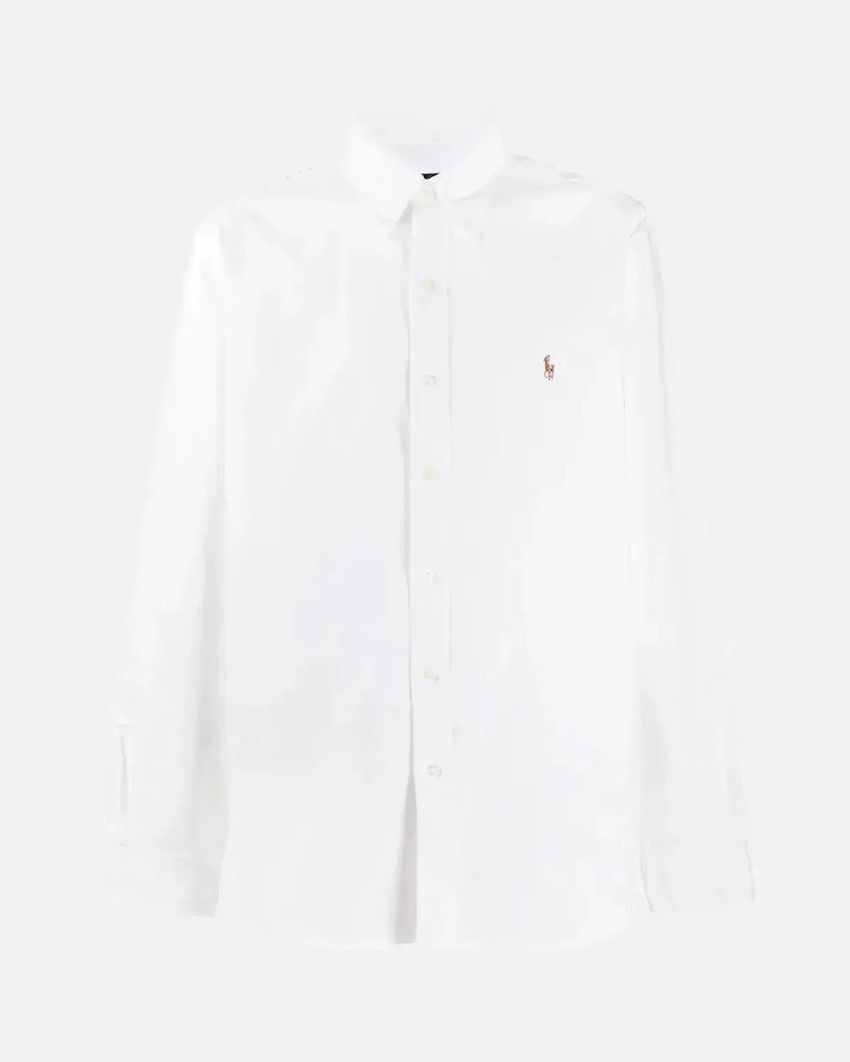 RALPH MENS LAUREN CUSTOM FIT OXFORD SHIRT WHITE | Studio DOS