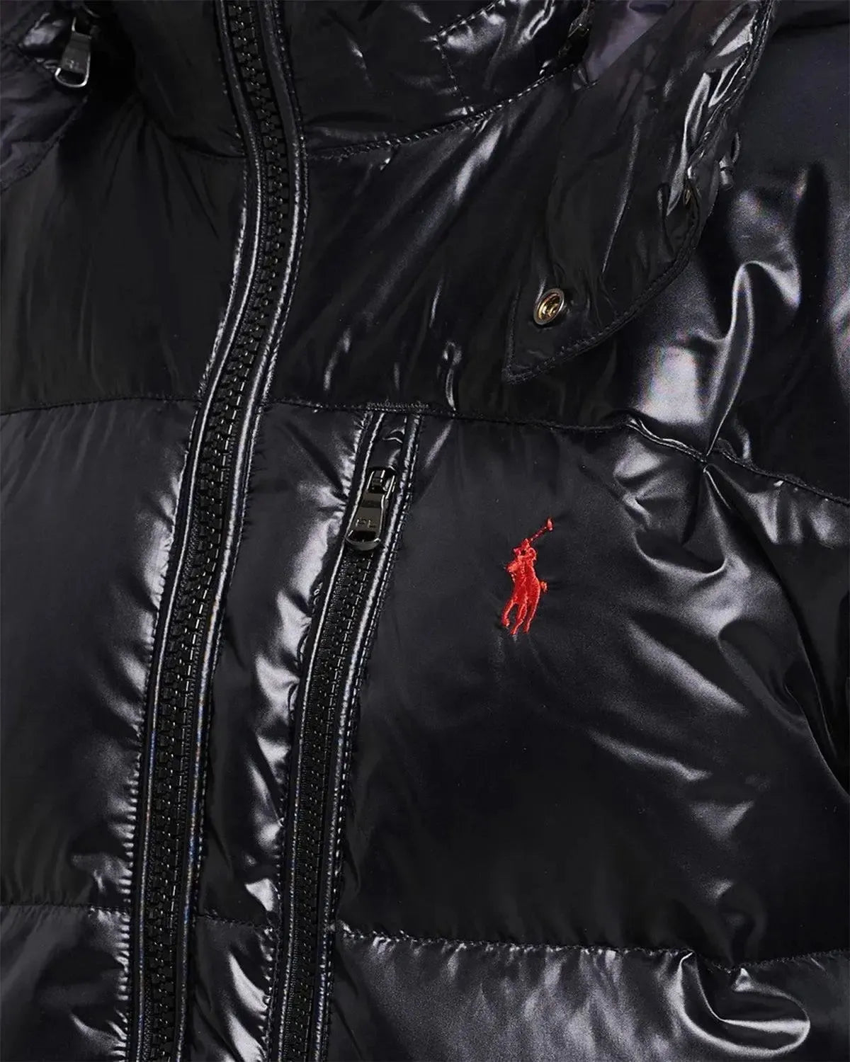 RALPH MENS LAUREN GORHAM GLOSSED DOWN JACKET BLACK GLOSSY | Studio DOS
