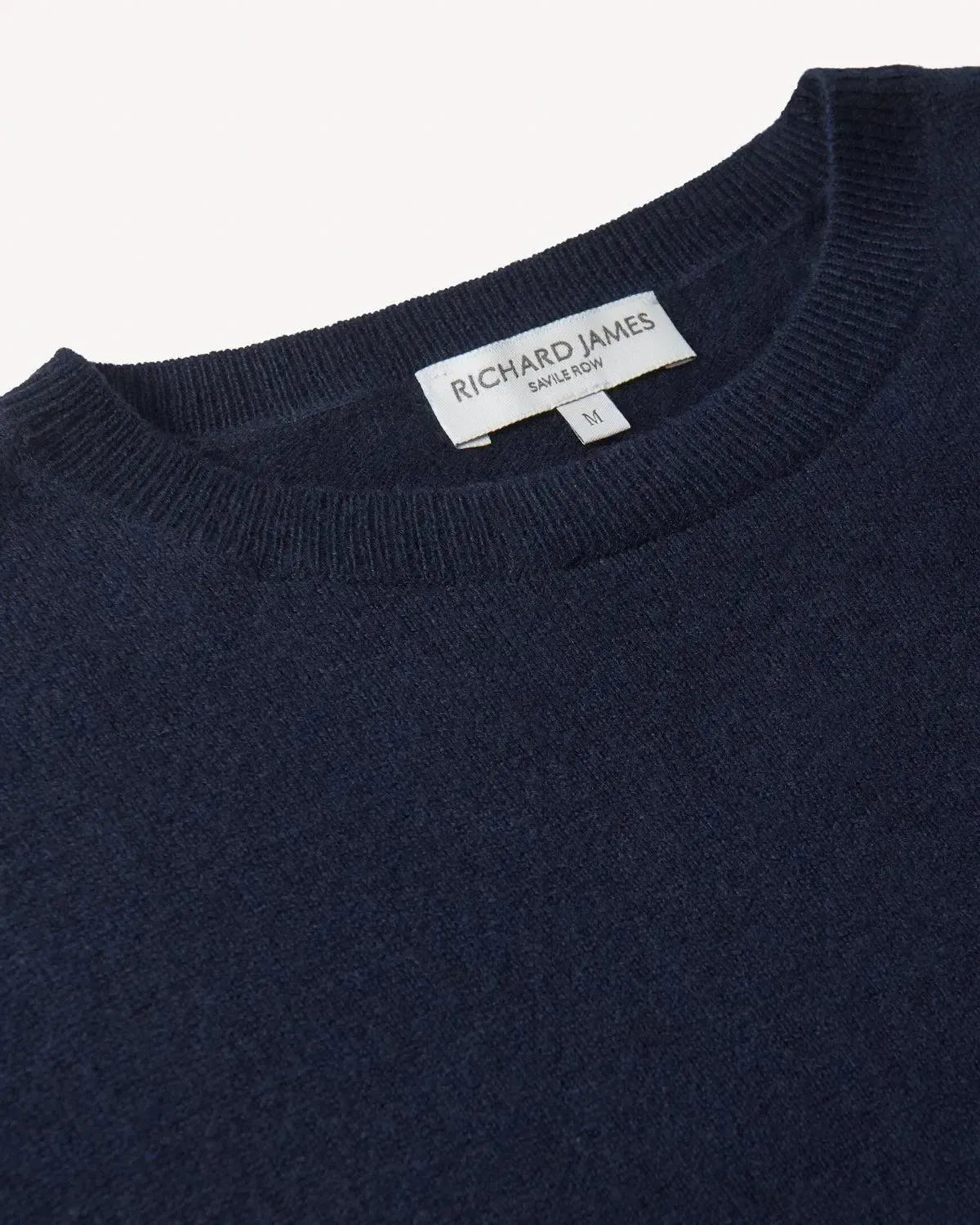 Richard James Cashmere Mix Crew Neck Knit Navy | Studio DOS
