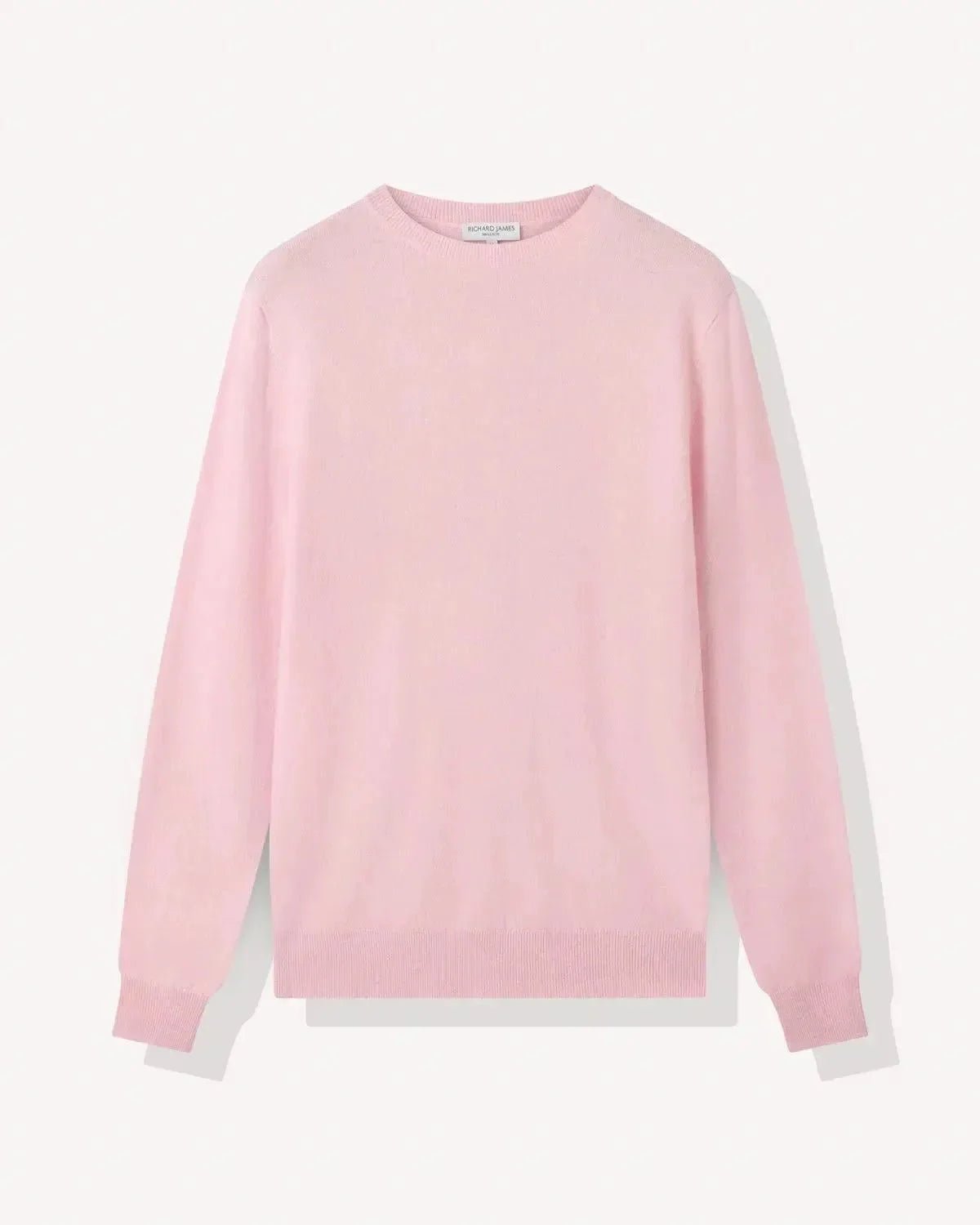 Richard James Cashmere Mix Crew Neck Knit Pink | Studio DOS