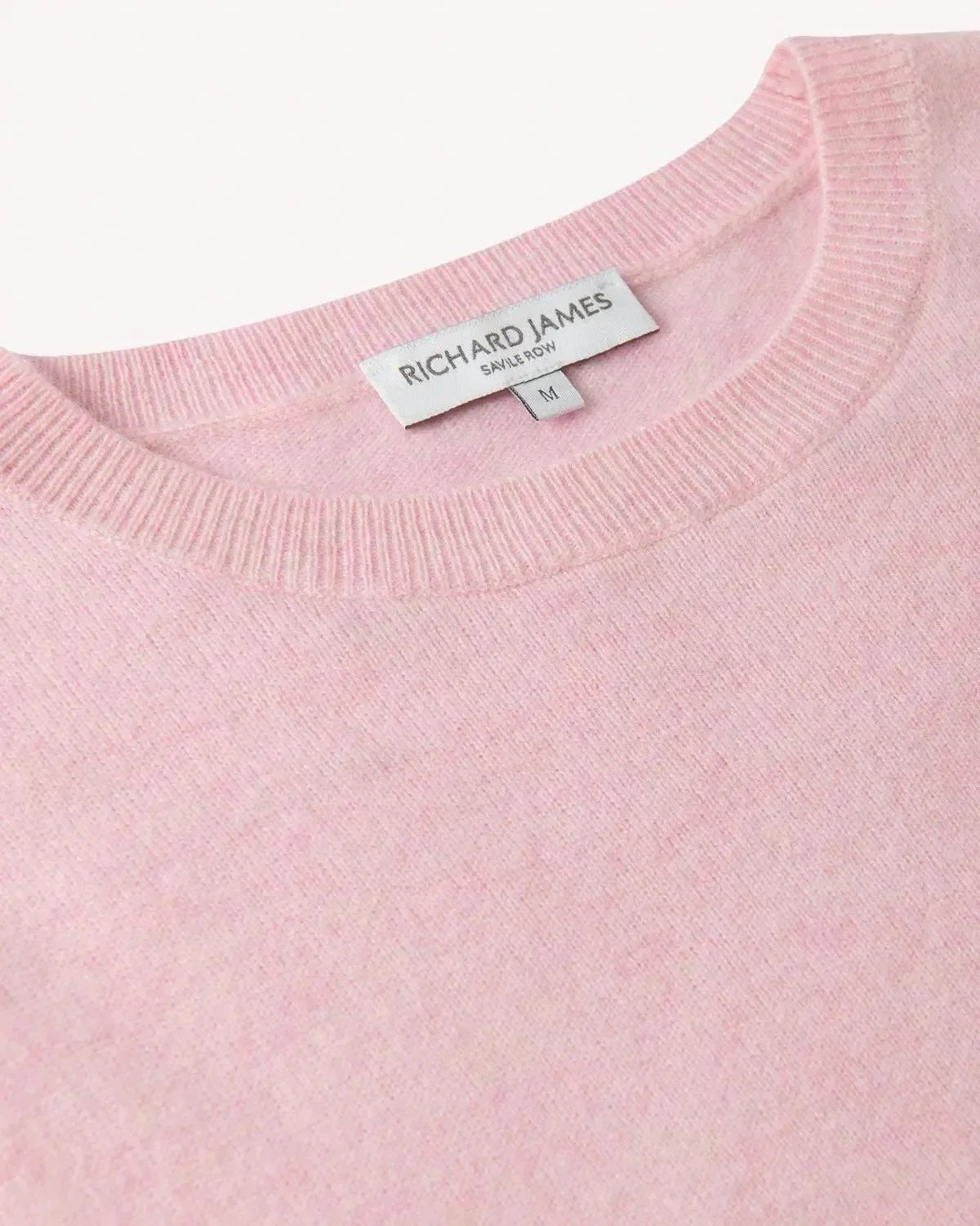 Richard James Cashmere Mix Crew Neck Knit Pink | Studio DOS