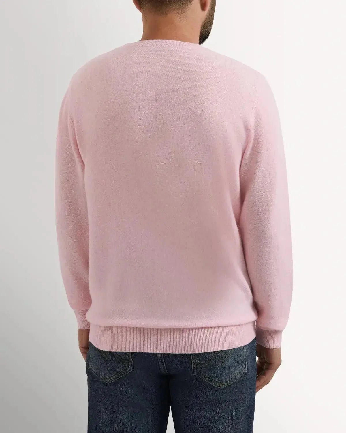 Richard James Cashmere Mix Crew Neck Knit Pink | Studio DOS