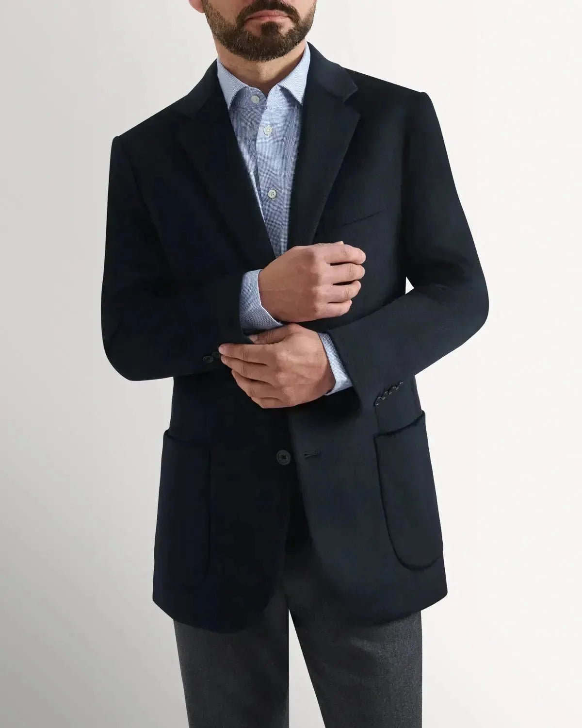 Richard James Cashmere Mix Jacket Navy | Studio DOS