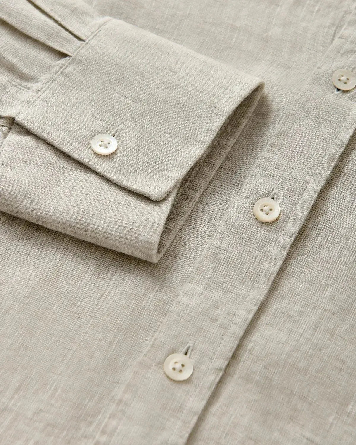 Richard James Classic Linen Shirt Stone | Studio DOS