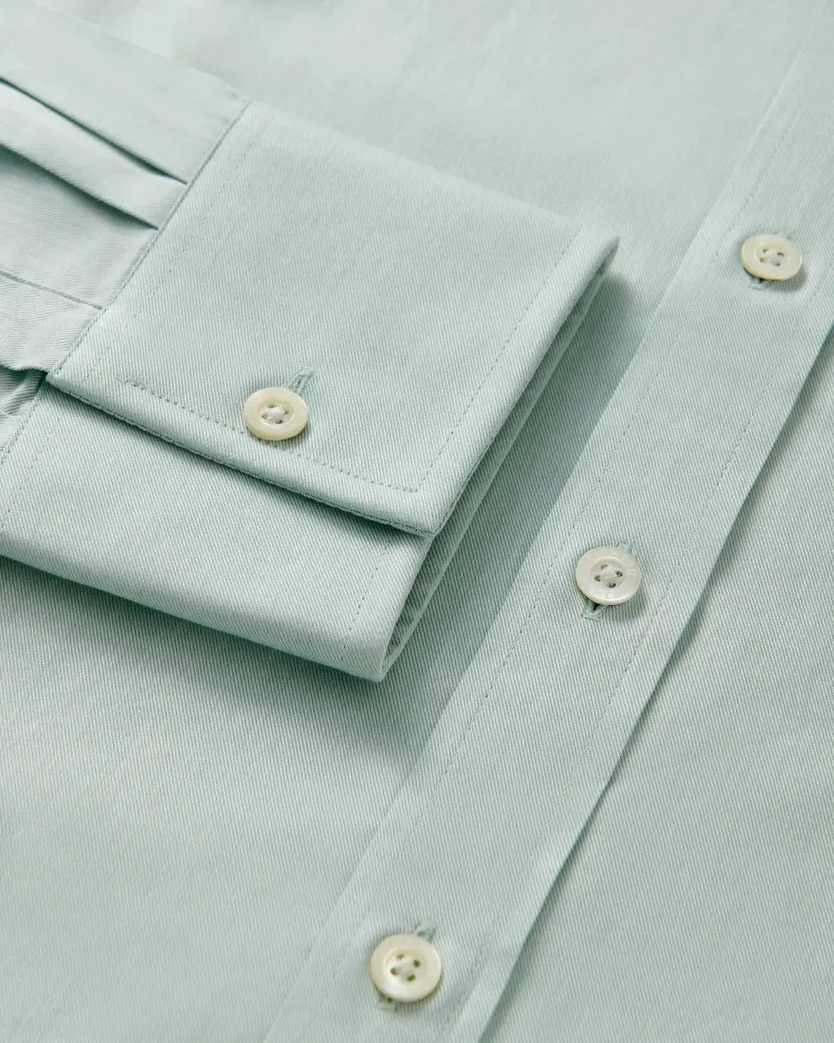 Richard James Classic Twill Shirt Sage Green | Studio DOS