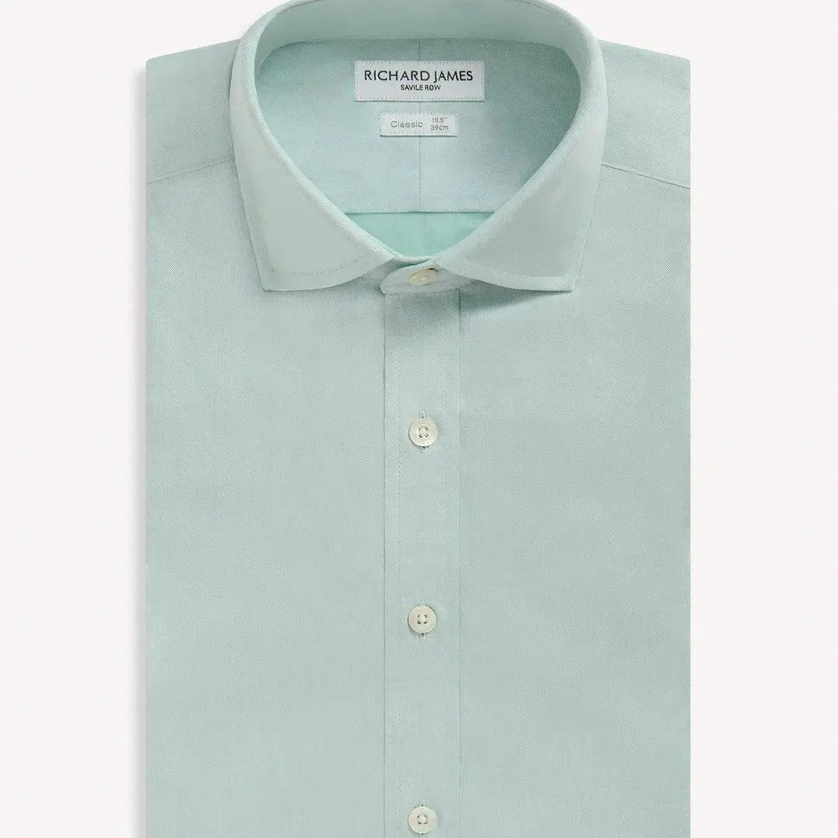 sage green dress shirt Richard James Classic Twill Shirt Sage Green