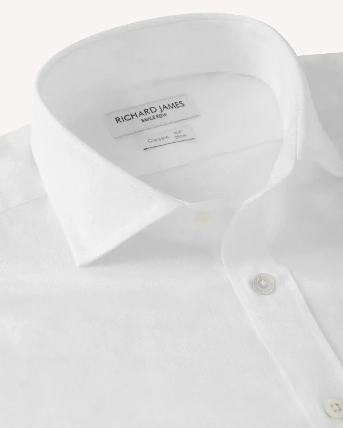 Richard James Classic Twill Shirt White | Studio DOS