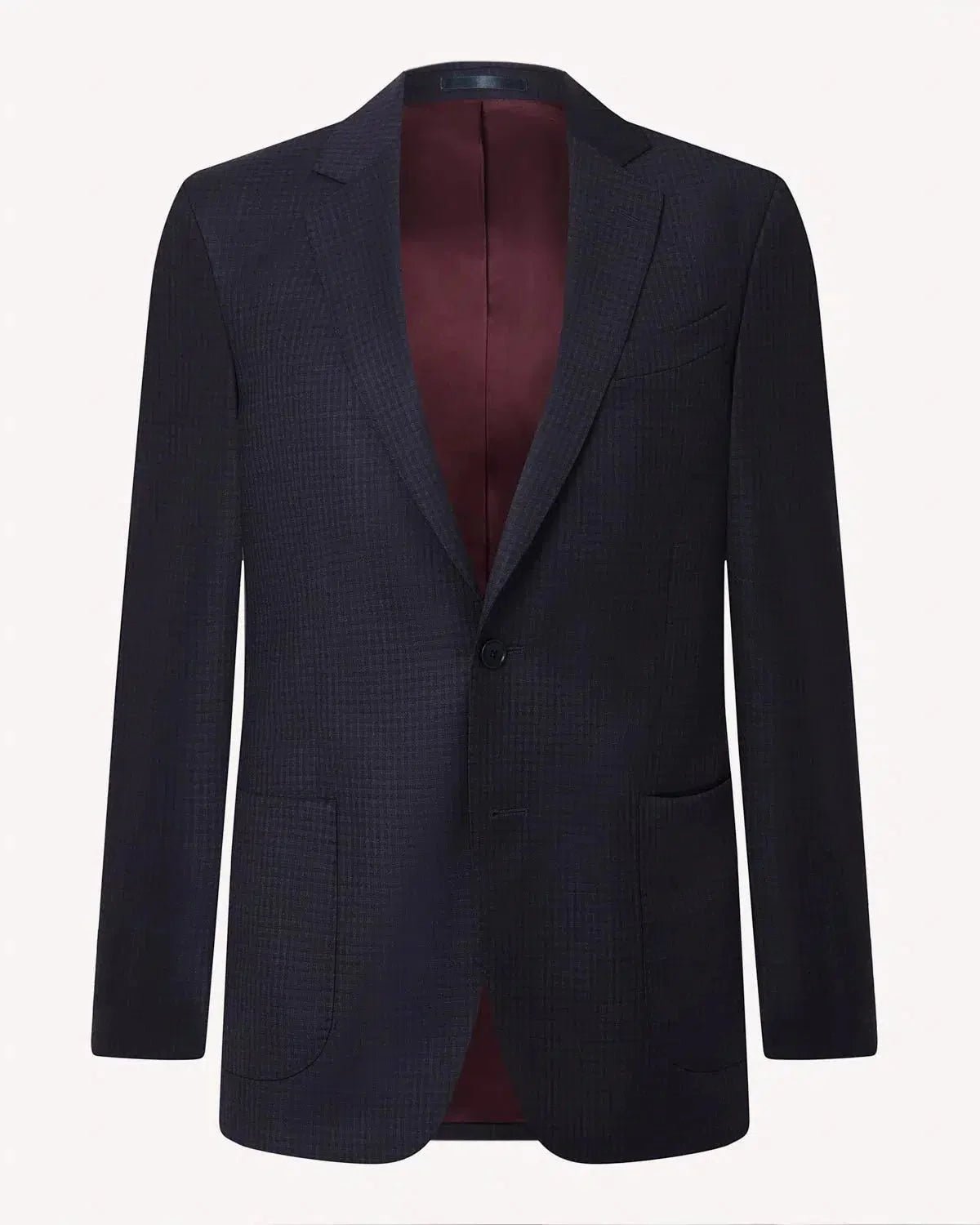 Richard James Club Check Jacket Navy Blue | Studio DOS
