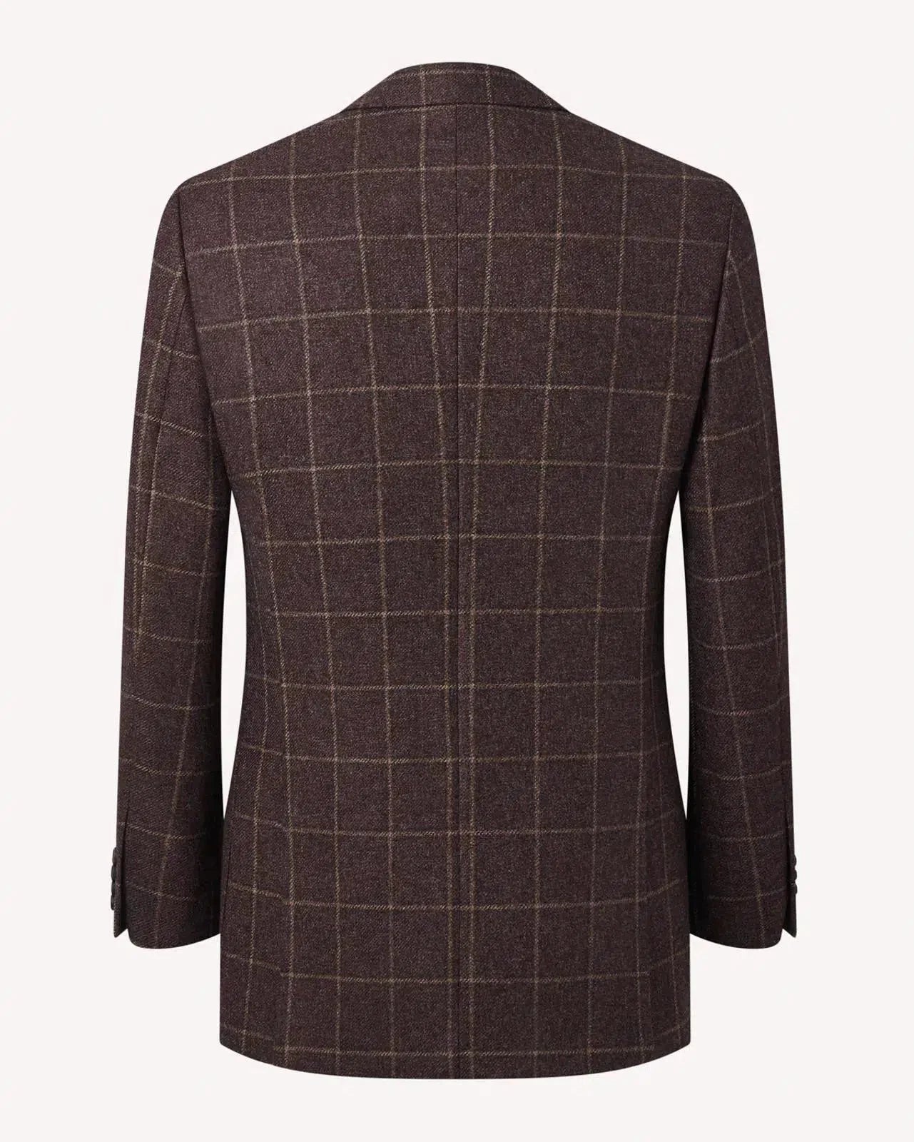 Richard James Large Window Check Tweed Jacket Brown Camel | Studio DOS